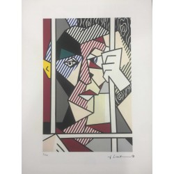 Roy Lichtenstein litografia cm 35x50 timbro STYRIA - Castelli Graphics