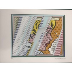 Roy Lichtenstein litografia cm 35x50 timbro STYRIA - Castelli Graphics