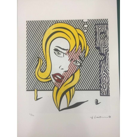 Roy Lichtenstein litografia cm 35x50 timbro STYRIA - Castelli Graphics