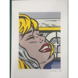 Roy Lichtenstein litografia cm 35x50 timbro STYRIA - Castelli Graphics