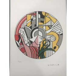 Roy Lichtenstein litografia cm 35x50 timbro STYRIA - Castelli Graphics