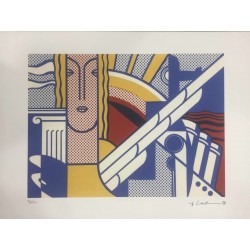 Roy Lichtenstein litografia cm 35x50 timbro STYRIA - Castelli Graphics