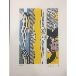 Roy Lichtenstein litografia cm 35x50 timbro STYRIA - Castelli Graphics