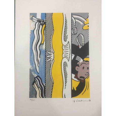 Roy Lichtenstein litografia cm 35x50 timbro STYRIA - Castelli Graphics