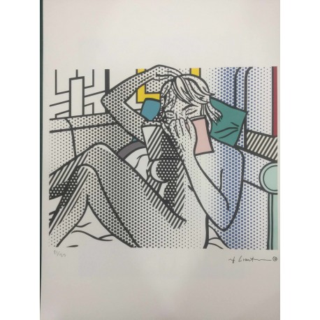 Roy Lichtenstein litografia cm 35x50 timbro STYRIA - Castelli Graphics