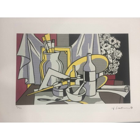 Roy Lichtenstein litografia cm 35x50 timbro STYRIA - Castelli Graphics