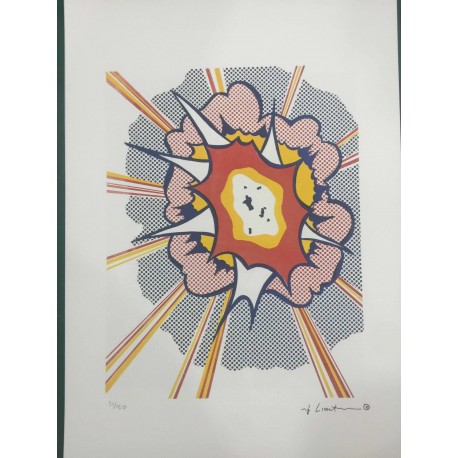 Roy Lichtenstein litografia cm 35x50 timbro STYRIA - Castelli Graphics