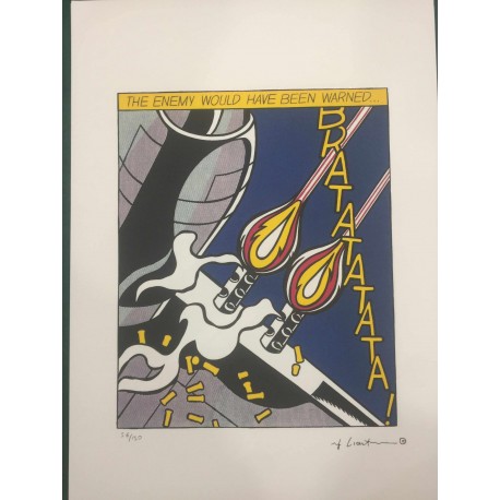 Roy Lichtenstein litografia cm 35x50 timbro STYRIA - Castelli Graphics