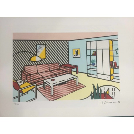 Roy Lichtenstein litografia cm 35x50 timbro STYRIA - Castelli Graphics