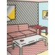 Roy Lichtenstein litografia cm 35x50 timbro STYRIA - Castelli Graphics