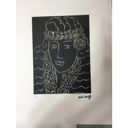 Henri Matisse Litografia cm 50x70 con autentica edizione 1995