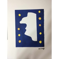 Henri Matisse Litografia cm 50x70 con autentica edizione 1995