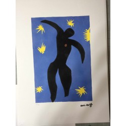 Henri Matisse Litografia cm 50x70 con autentica edizione 1995