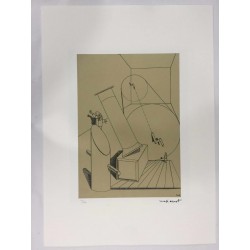 Max Ernst litografia 50x70 cm firma in lastra edizione Spadem