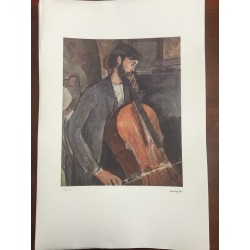 Modigliani Amedeo Litografia cm 51x78 con autentica edizione Georges Israel