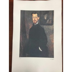 Modigliani Amedeo Litografia cm 51x78 con autentica edizione Georges Israel