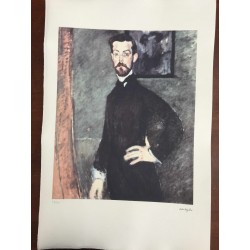 Modigliani Amedeo Litografia cm 51x78 con autentica edizione Georges Israel