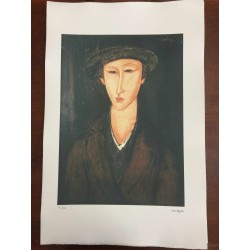 Modigliani Amedeo Litografia cm 51x78 con autentica edizione Georges Israel