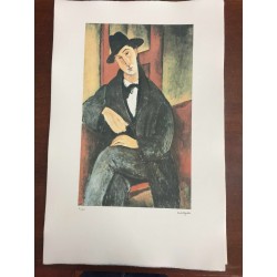 Modigliani Amedeo Litografia cm 51x78 con autentica edizione Georges Israel