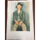 Modigliani Amedeo Litografia cm 51x78 con autentica edizione Georges Israel