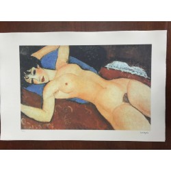 Modigliani Amedeo Litografia cm 51x78 con autentica edizione Georges Israel