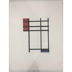 Piet Mondrian litografia 50x70 cm edizione Leonardo Artis