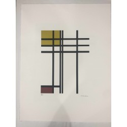 Piet Mondrian litografia 50x70 cm edizione Leonardo Artis