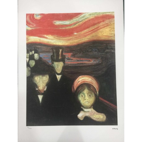 Edvard Munch  - litografia 50x70 cm certificato edizione TREC