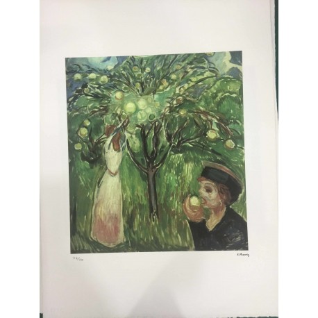 Edvard Munch  - litografia 50x70 cm certificato edizione TREC