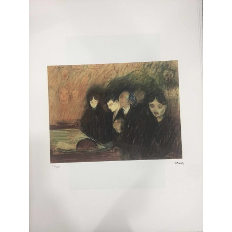 Edvard Munch  - litografia 50x70 cm certificato edizione TREC