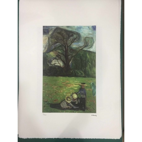 Edvard Munch  - litografia 50x70 cm certificato edizione TREC