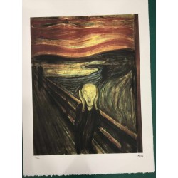 Edvard Munch  - litografia 50x70 cm certificato edizione TREC