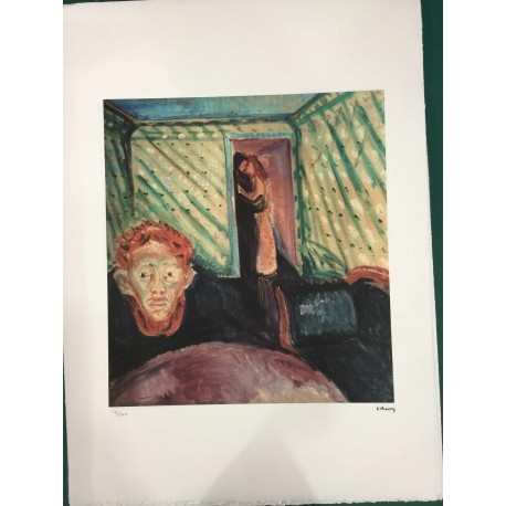 Edvard Munch  - litografia 50x70 cm certificato edizione TREC