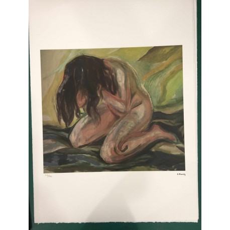 Edvard Munch  - litografia 50x70 cm certificato edizione TREC