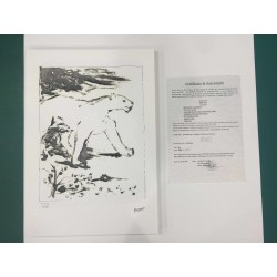 Picasso Pablo serie Buffon con certificato notarile cm 35x50 edizione TREC