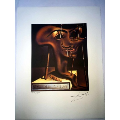 Salvador Dali cm 50x65 carta BFK RIVES firmato a matita timbro artista