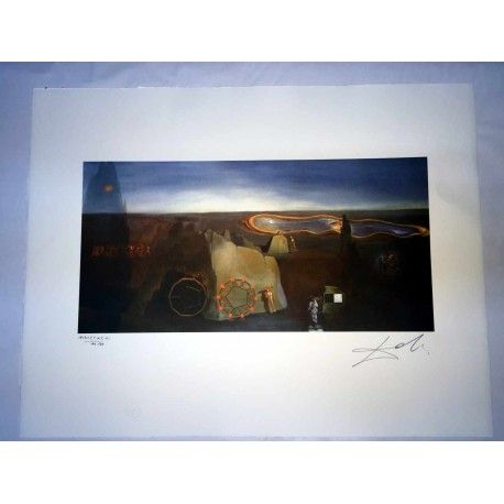 Salvador Dali cm 50x65 carta BFK RIVES firmato a matita timbro artista