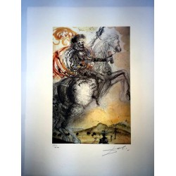 Salvador Dali cm 50x65 carta BFK RIVES firmato a matita timbro artista