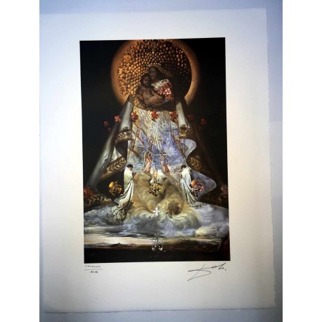 Salvador Dali cm 50x65 carta BFK RIVES firmato a matita timbro artista