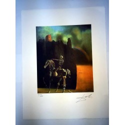 Salvador Dali cm 50x65 carta BFK RIVES firmato a matita timbro artista