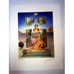 Salvador Dali cm 50x65 carta BFK RIVES firmato a matita timbro artista