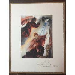 Salvador Dali cm 50x65 carta BFK RIVES firmato a matita timbro artista