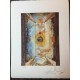 Salvador Dali cm 50x65 carta BFK RIVES firmato a matita timbro artista