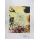 Salvador Dali cm 50x65 carta BFK RIVES firmato a matita timbro artista