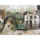 Utrillo Maurice Litografia cm 50x70 con autentica edizione 1995