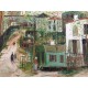 Utrillo Maurice Litografia cm 50x70 con autentica edizione 1995