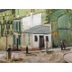 Utrillo Maurice Litografia cm 50x70 con autentica edizione 1995