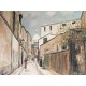 Utrillo Maurice Litografia cm 50x70 con autentica edizione 1995