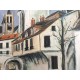 Utrillo Maurice Litografia cm 50x70 con autentica edizione 1995