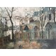 Utrillo Maurice Litografia cm 50x70 con autentica edizione 1995